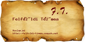 Felföldi Tímea névjegykártya